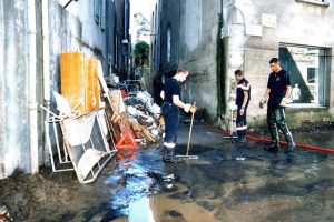 Après la crue de 2002 à Anduze